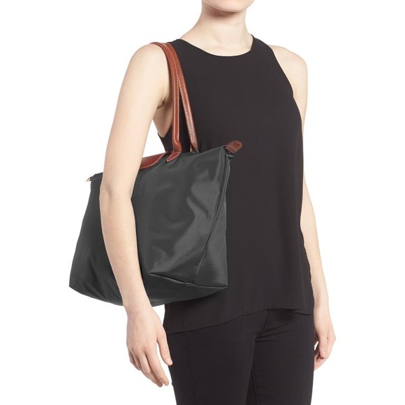 longchamp large tote black